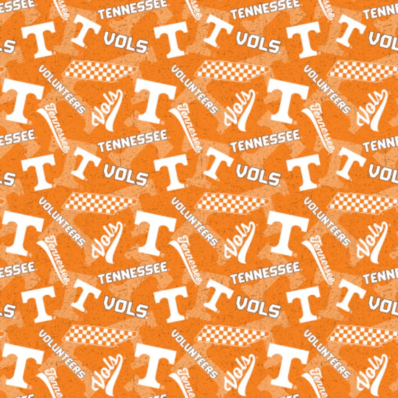 Fabric Sykel Enterprises University of Tennessee Tone on Tone by the Quarter Yard TEN1178